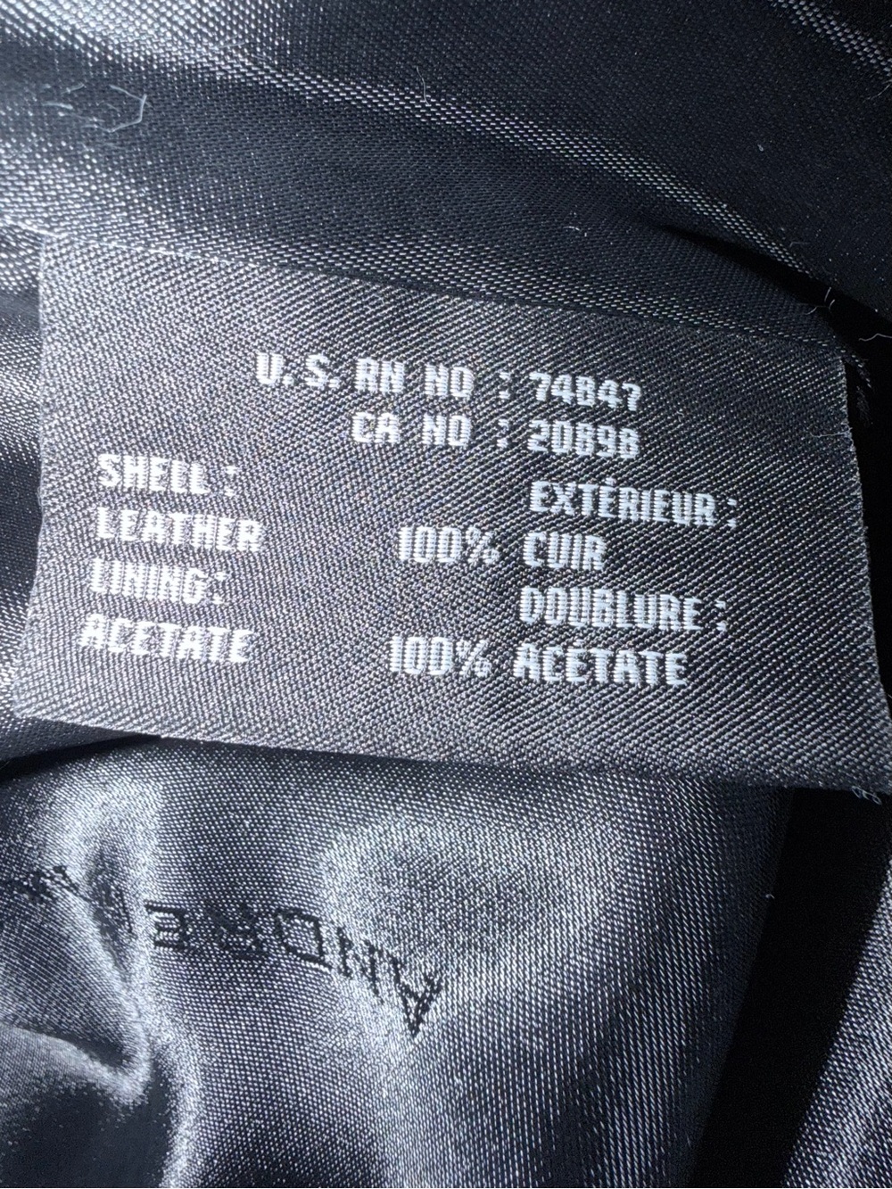 Rare Vintage Andrew Marc Black Long Leather Button-Front Coat - Picture 5 of 6